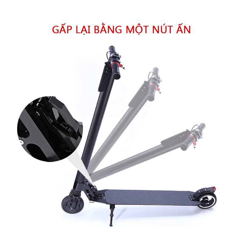 Xe scooter gấp gọn chạy pin – Tiện lợi, gọn gàng có thế mang theo trong những chuyến chơi xa – Bảo hành 06 tháng