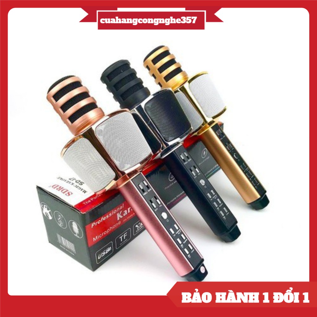 ⚡XẢ KHO⚡ MICRO KARAOKE BLUETOOTH SD17 - ÂM THANH CỰC ĐỈNH CHẤT LƯỢNG VƯỢT XA TẦM GIÁ