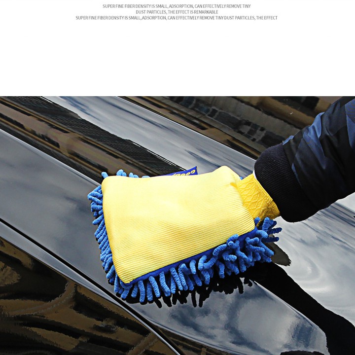 Bộ combo 5 món dụng cụ chăm sóc vệ sinh cọ rửa xe hơi, ô tô thương hiệu Goodyear GY-2878 khăn lau khô, Găng tay