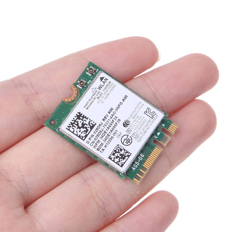 Card Wifi Không Dây Ac 3160 3160ngw Cho Dell