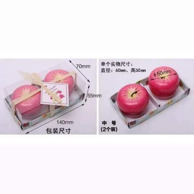 Combo 3 cặp nến táo xinh