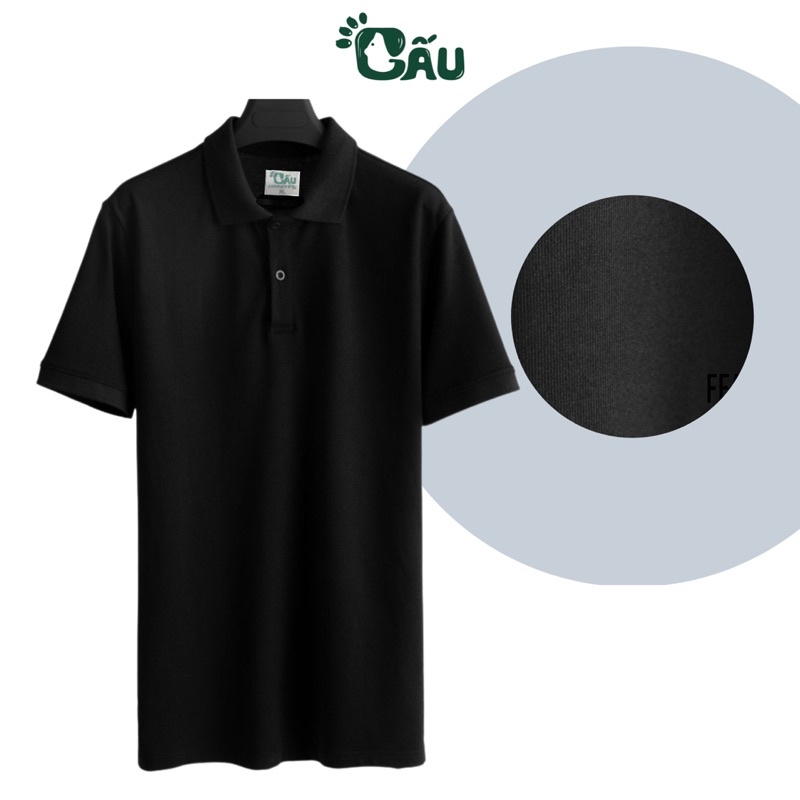 Áo thun Polo GẤU 194 Unisex vải cá sấu mè, co dãn 4 chiều dày dặn form gerular fit - PL Mè