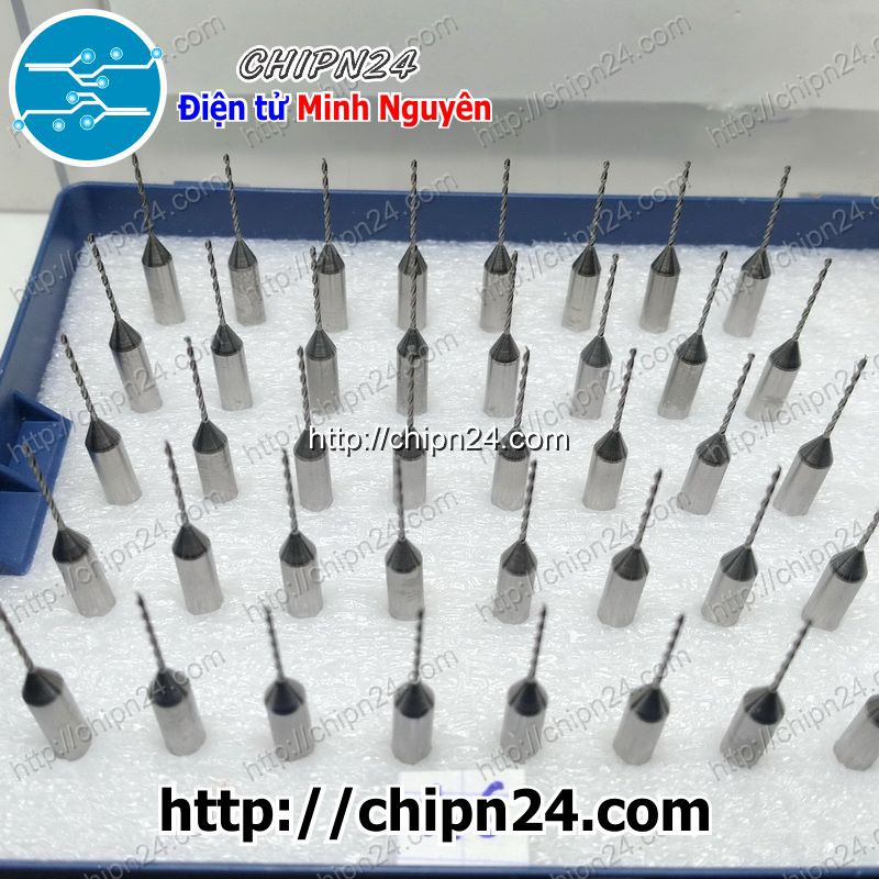 [1 CÂY] Mũi khoan mạch in CNC HỢP KIM 0.6mm