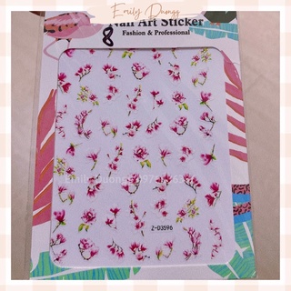 Hình dán móng hình hoa - Nail art sticker