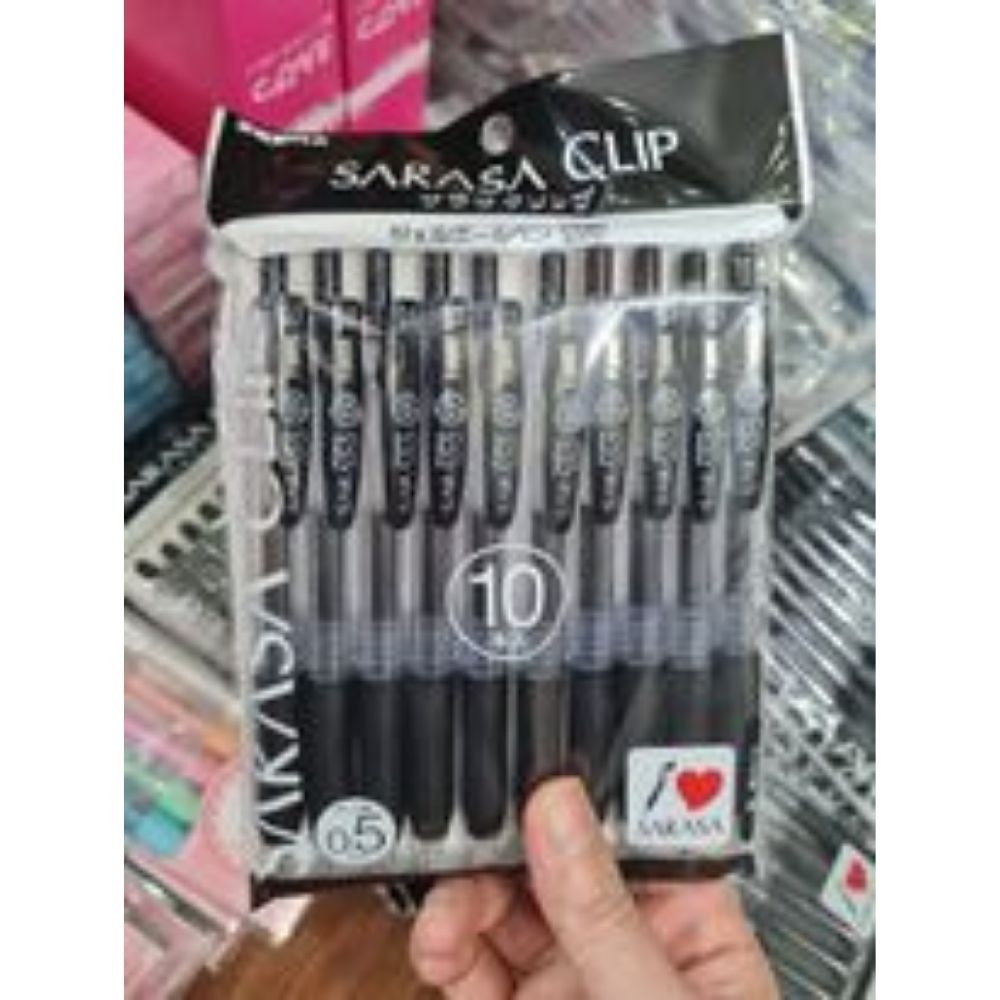 Bút bi gel Zebra Sarasa Clip Nhật Bản đầu bút 0.4/0.5 /0.7màu đen