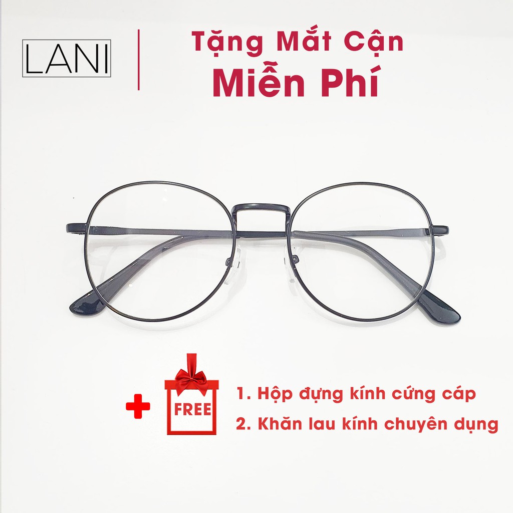 [ Tặng Mắt Cận Miễn Phí ] Gọng Kính Cận Kim Loại Dáng Bầu 3130 - KÍnh Mắt Thời Trang Hàn Quốc