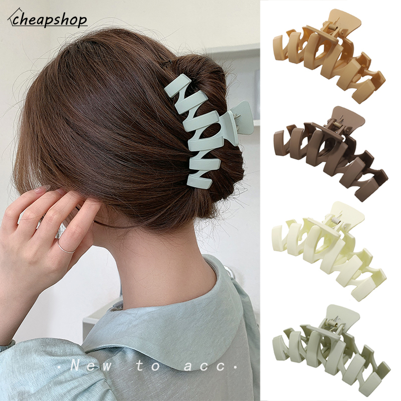 Kẹp gắp tóc iF YOU màu trơn phong cách Hàn Quốc cho nữ