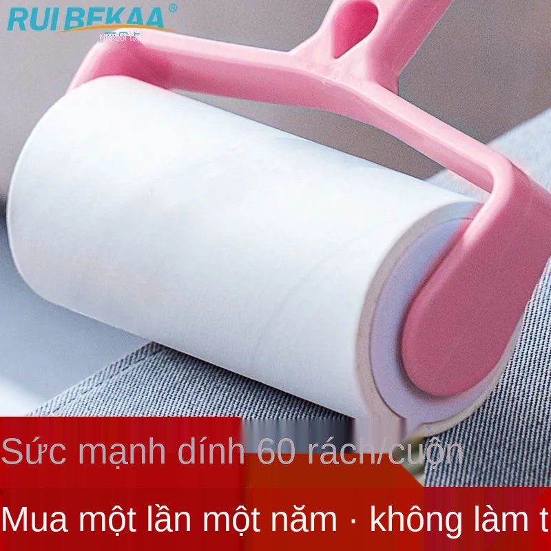 Giấy dính có thể xé dán trên trục lăn để loại bỏ các vật dụng tóc. Tẩy Bàn chải gia cho quần áo. hút áo len.