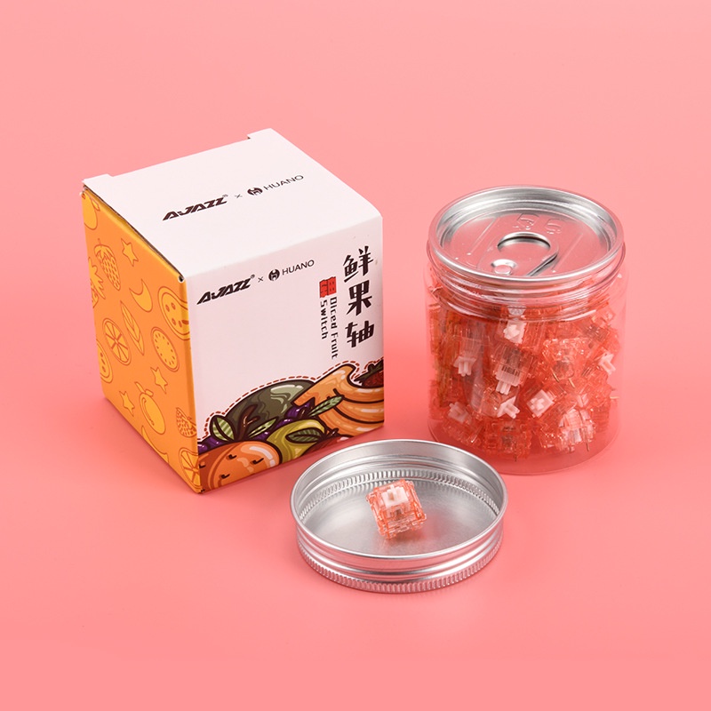 Bộ Công Tắc Bàn Phím Cơ Trục Chuối Trái Cây Chất Lượng Cao DIY Kèm Bôi Trơn
