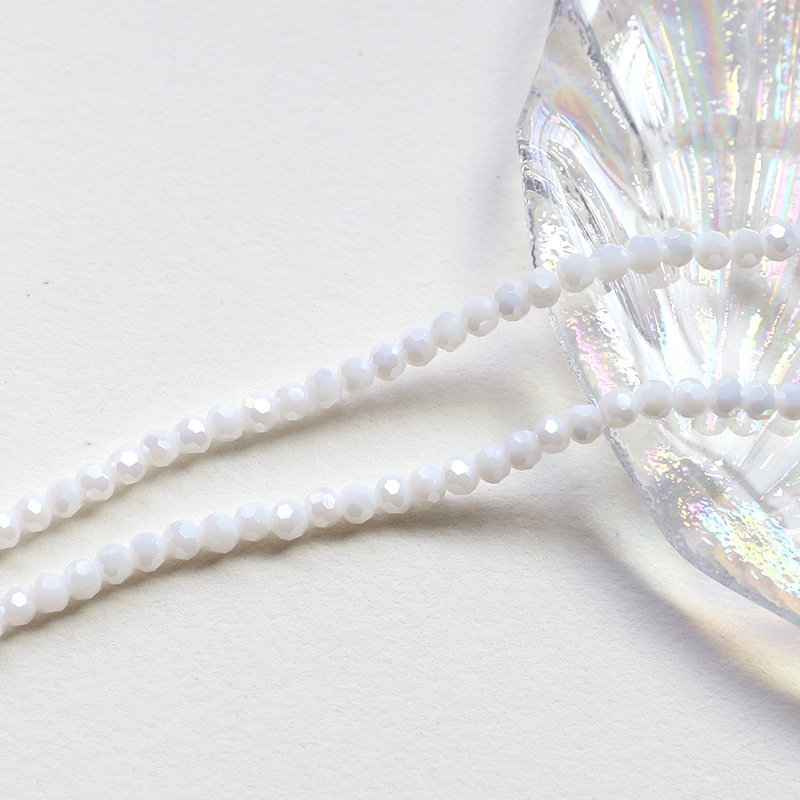 Set 100 bánh xe pha lê 4mm nhiều màu sắc dùng làm đồ trang sức thủ công