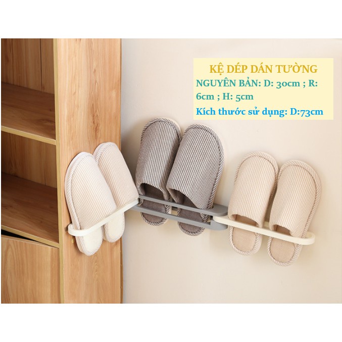 Giá Để Giày Dép Gấp Gọn Thông Minh, Thanh Treo khăn Nhà Tắm Dán Tường Siêu Chắc 88087