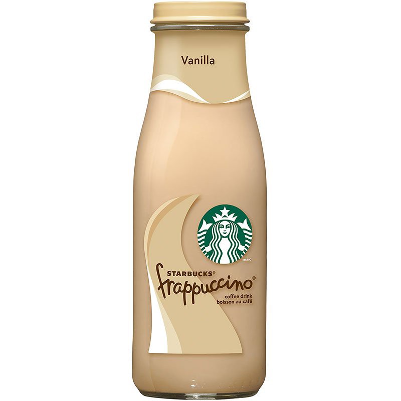 Cafe pha sẵn Starbucks Frappuccino vị Mocha và Vanilla của Mỹ mỗi chai 281ml date 10/23