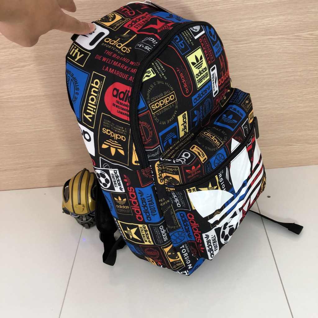 Balo đi học Adidas Originals Classic Trefoil Graphic AZ0280 Backpack hoạ tiết nổi bật