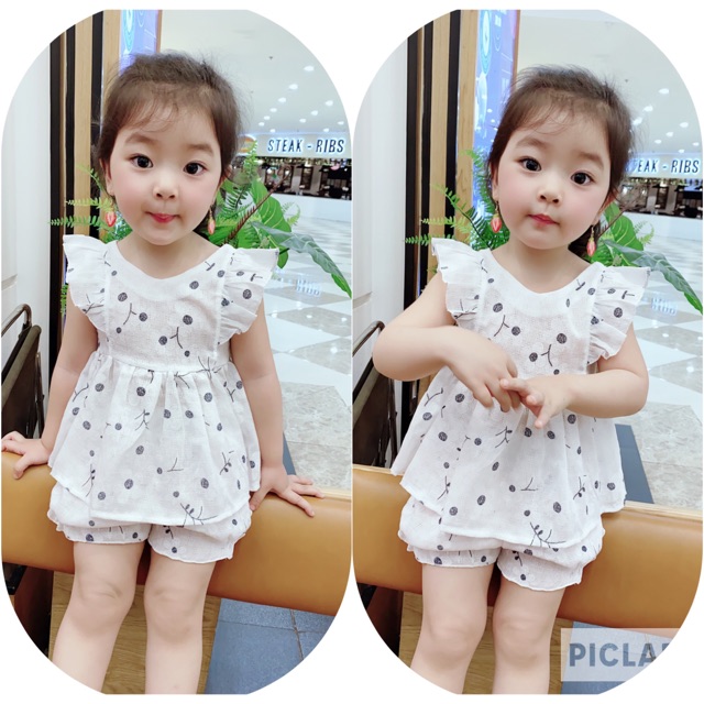 Bộ váy hoa siêu xinh, kute cho bé gái