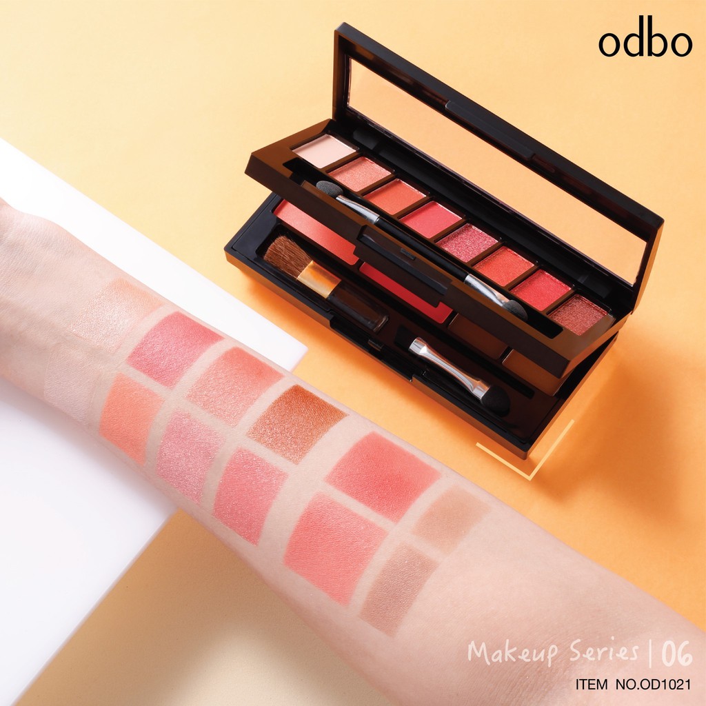 Odbo make Up Series OD1021  Set Phấn Mắt - Mày - Má Hồng Odbo Makeup Series OD1021