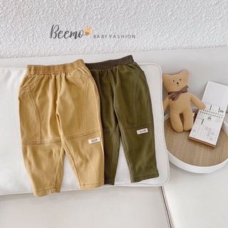 Quần kaki ống suông co dãn cho bé cực cá tính chuẩn hàng Beemo