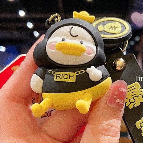 Móc khóa Bé Vịt Baby mặc tã siêu dễ thương, chắc chắn, màu sắc sặc sỡ Hàng Loại 1