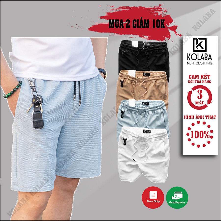 Quần Short Nam Thể Thao Kiểu Dáng Hàn Quốc Chất Li-Nen cao cấp co giãn thoáng mát Hè 2021 QS05 | BigBuy360 - bigbuy360.vn