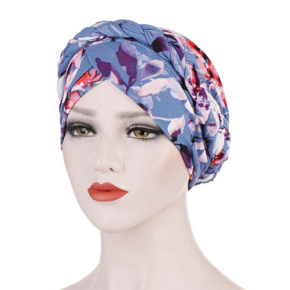 MOCHO New Muslim Turban mujer Headwrap Hijab Caps Women Flower Arab Hats Bandana Hat Fashion Cotton Head Scarves/Multicolor