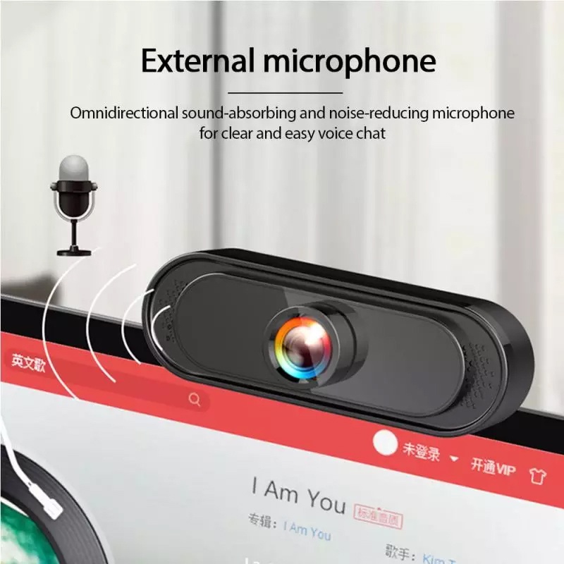 Webcam HD USB tích hợp micro 720P dùng cho PC laptop | BigBuy360 - bigbuy360.vn