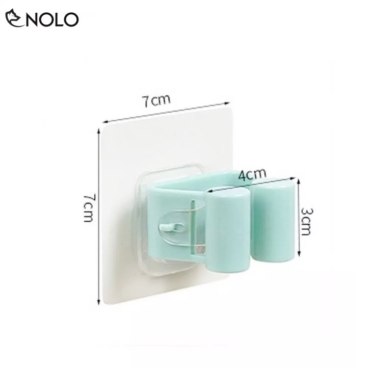 Combo 2 Móc Dán Tường Siêu Chắc Treo Chổi, Cây Lau, Dụng Cụ Vệ Sinh, Vật Dụng Chịu Lực Tối Đa 6Kg