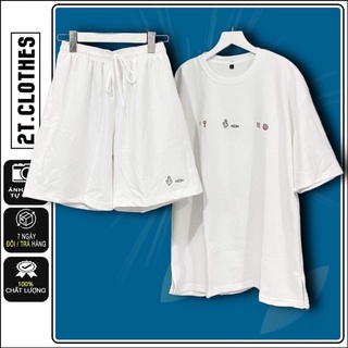 Set áo thun + quần short thun iCON unisex