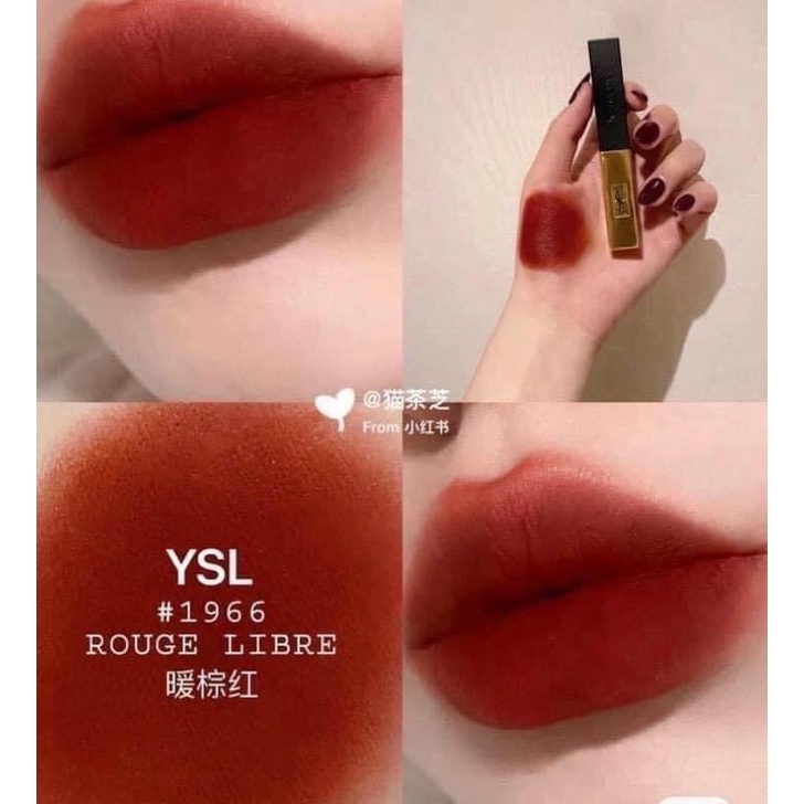 SON YSL 1966 ROUGE LIBRE - SLIM VÀ VỎ VUÔNG