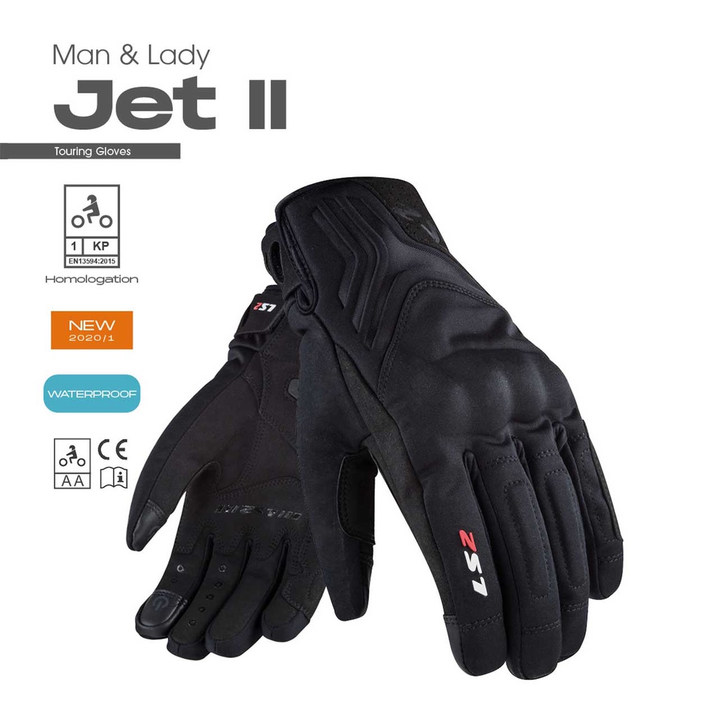 Găng tay LS2 JET II MAN dài ngón (chống thấm, chống nước) - SPID.VN