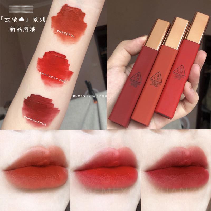 Son Kem Siêu Lì, Mịn Môi 3CE Cloud Lip Tint