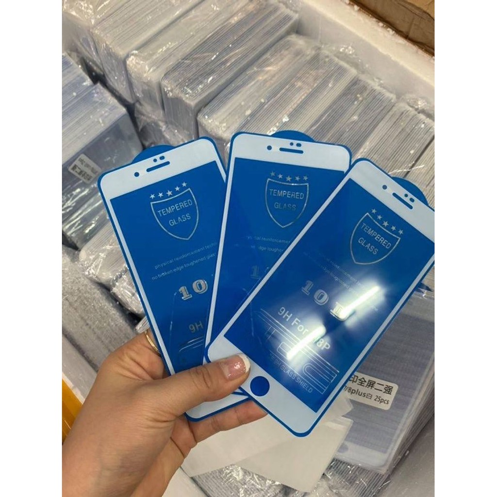 Kính Cường Lực Iphone 10D full màn - Bền- Rẻ-Đẹp 6/6plus/6s/6splus/7/7plus/8/8plus/x/xr/xs/11/12/pro/max/plus/promax/Top