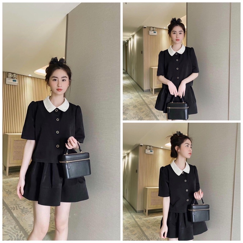 🛑🛑SET BỘ ÁO SƠ MI CHÂN VÁY