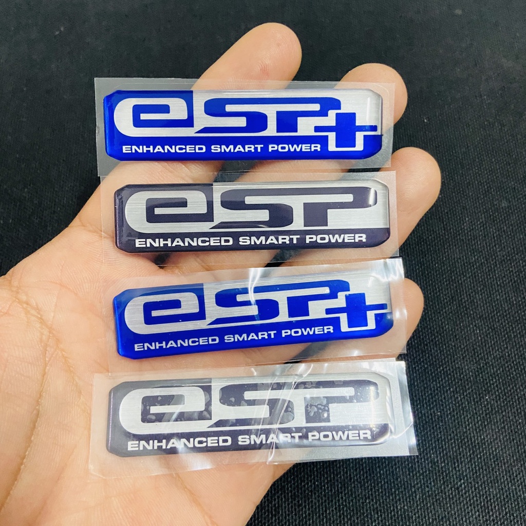 Logo tem nhựa nổi ESP hàng cao cấp sử dụng dán ốp pô e các dòng xe tay ga VARIO, AIRBLADE, SH, VISION
