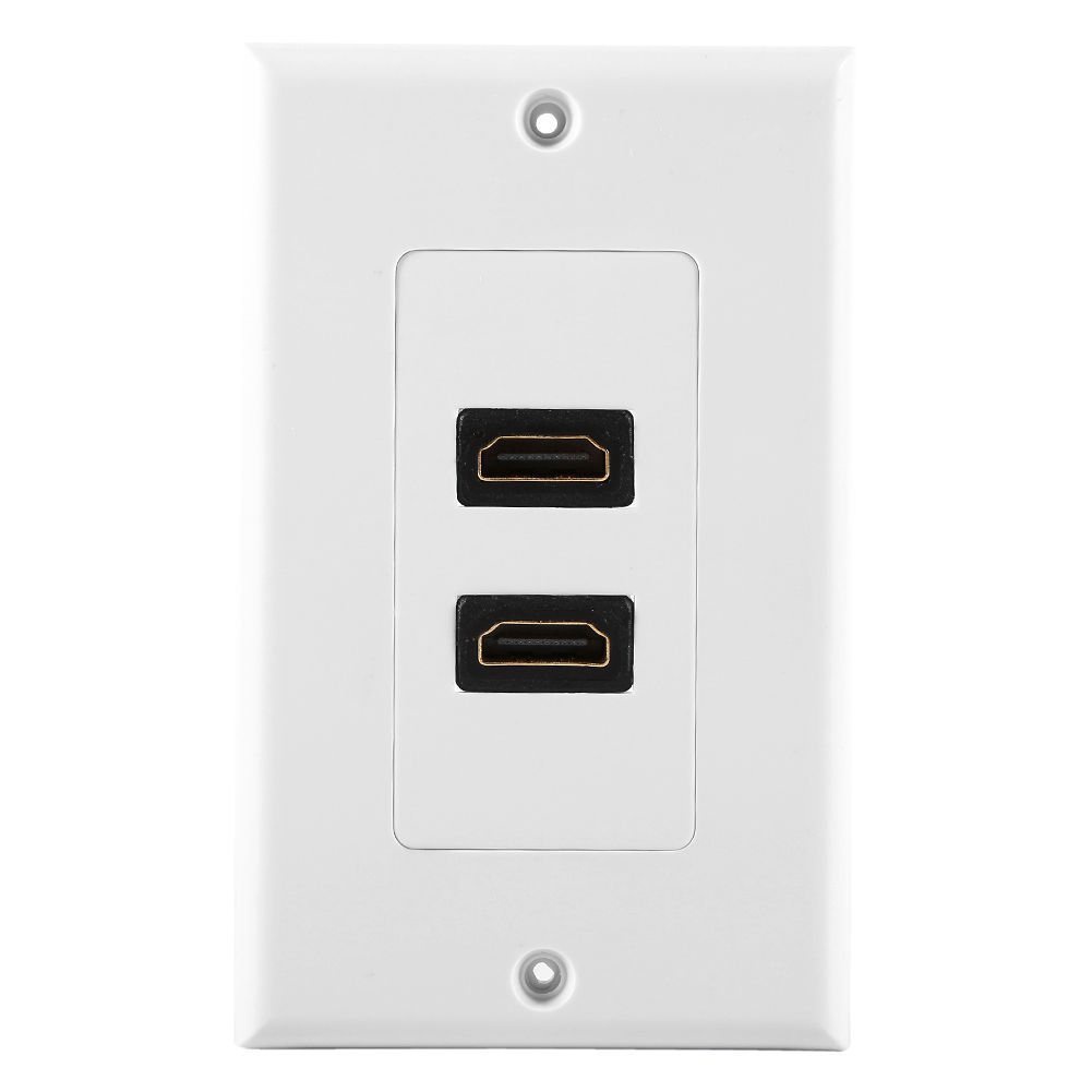 Ổ Cắm Hdmi 2 Cổng 1080p Gắn Tường