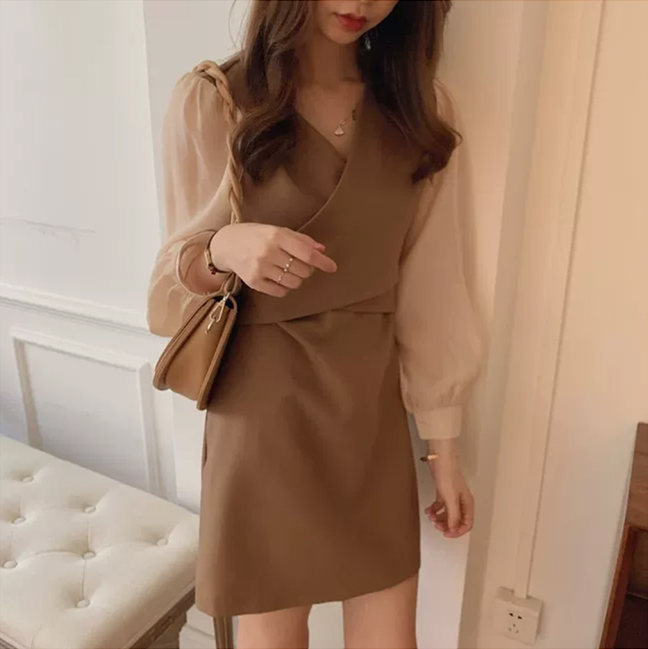 Đầm midi tay dài thời trang cho nữ | BigBuy360 - bigbuy360.vn