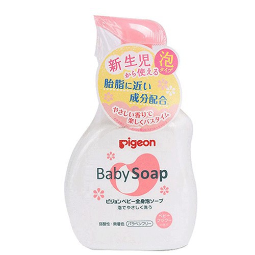 Sữa tắm Pigeon Baby Soap Màu Hồng hương hoa anh đào 500ml