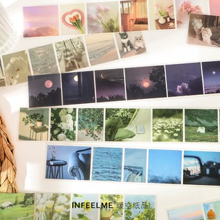 (ST005) Set sticker aesthetic ảnh dán dọc x8