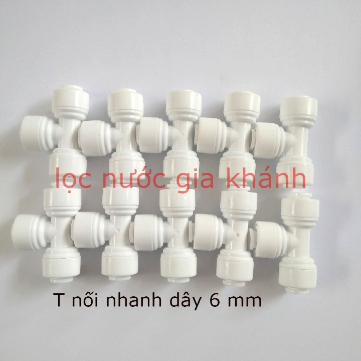 10 chiếc cút T 3 đầu nối nhanh 6mm