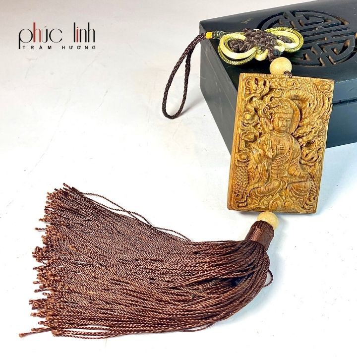 Móc Treo Xe Ô Tô Tượng Phật Trầm Hương PHÚC LINH