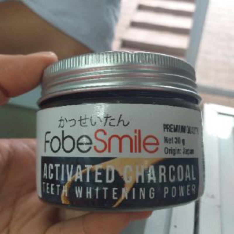 Bột trắng răng Fobe smile (30g) Than hoạt tính 100% từ nhật bản