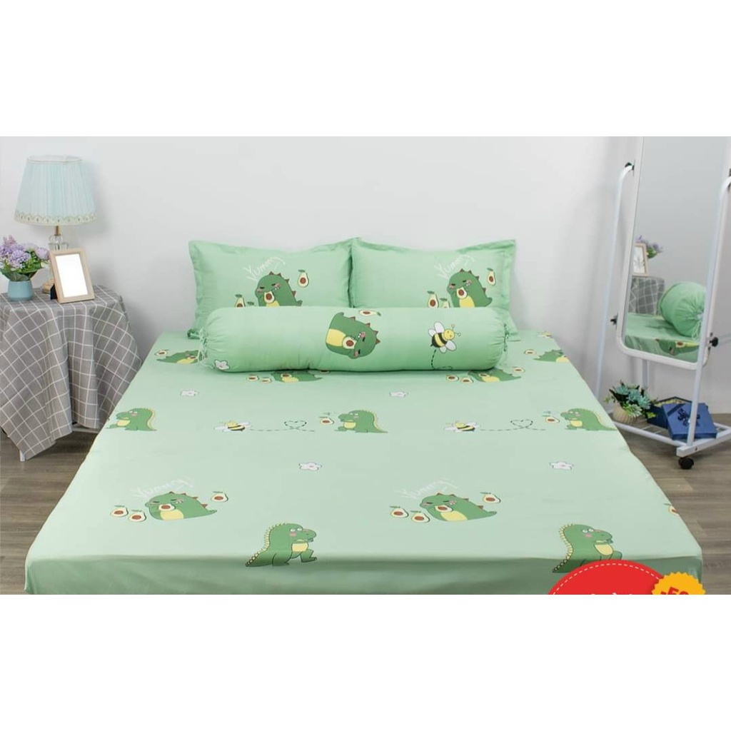 Bộ Ga Gối Poly Ga trải giường Gấu Nâu | Bộ Drap giường - Họa Tiết Hoa Đẹp Nhã Nhặn - ZingZingMart | BigBuy360 - bigbuy360.vn