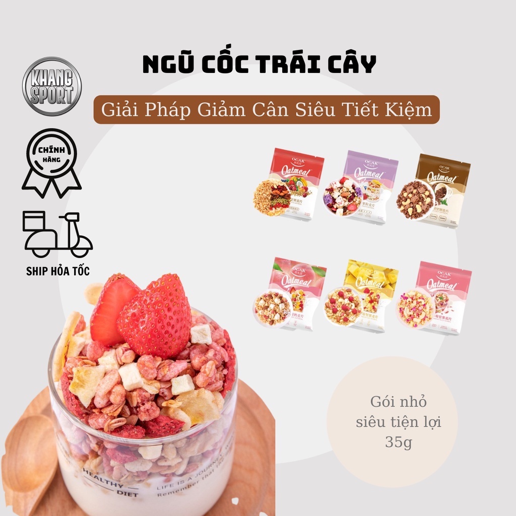 [ Mua 10 Tặng 1 ] Ngũ Cốc OCAK Mini 40g Granola siêu hạt/ ngũ cốc sữa chua Ocak / Tiêu Chiến / Ăn kiêng