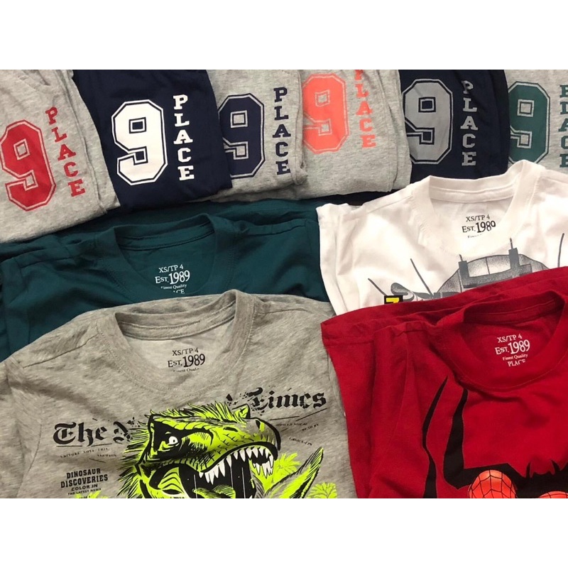 Bộ dài tay bé trai size đại- Bộ dài tay Place siêu đẹp size đại cho bé từ 4-14y