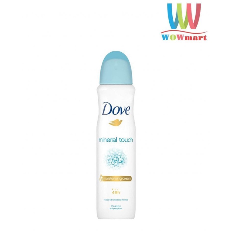 Xịt khử mùi dove, xịt khử mùi cơ thể 48h 150ml [Quà Tặng]