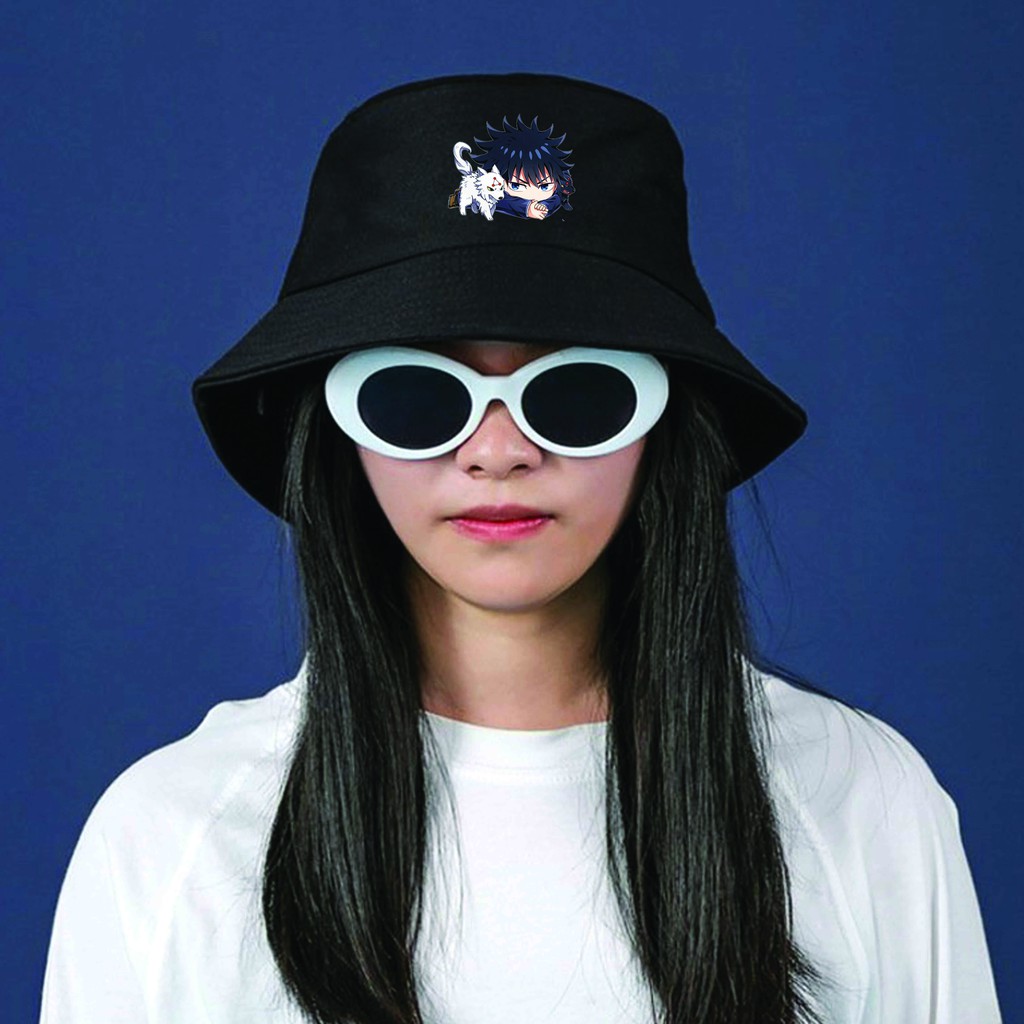 Mũ bucket in hình JUJUTSU KAISEN CHÚ THUẬT HỒI CHIẾN ver NẰM anime chibi xinh xắn