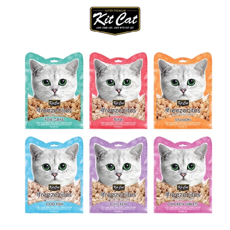 Snack Freeze Bites Kit Cat - thịt sấy lạnh công nghệ mới từ Kit Cat - bánh thưởng sấy thăng hoa cho mèo