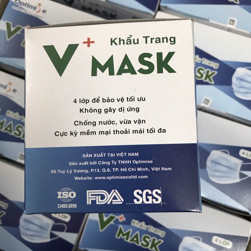 Khẩu trang 4 lớp V Mask hộp 50 cái | BigBuy360 - bigbuy360.vn