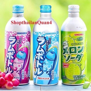 (HCM)🍈 Nước giải khát soda Sangaria 3 vị 600ml Nhật HSD 2/2023