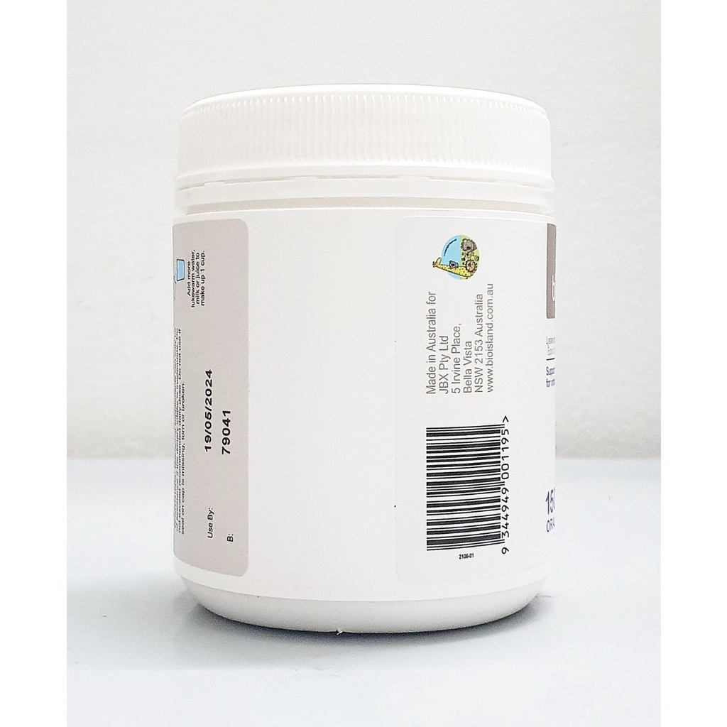 Tăng Chiều Cao Cho Bé Lysine For Kids hãng Bio Island Úc hộp bột 150 gram (0-5 tuổi) và chai 60 viên (trên 6 tuổi)