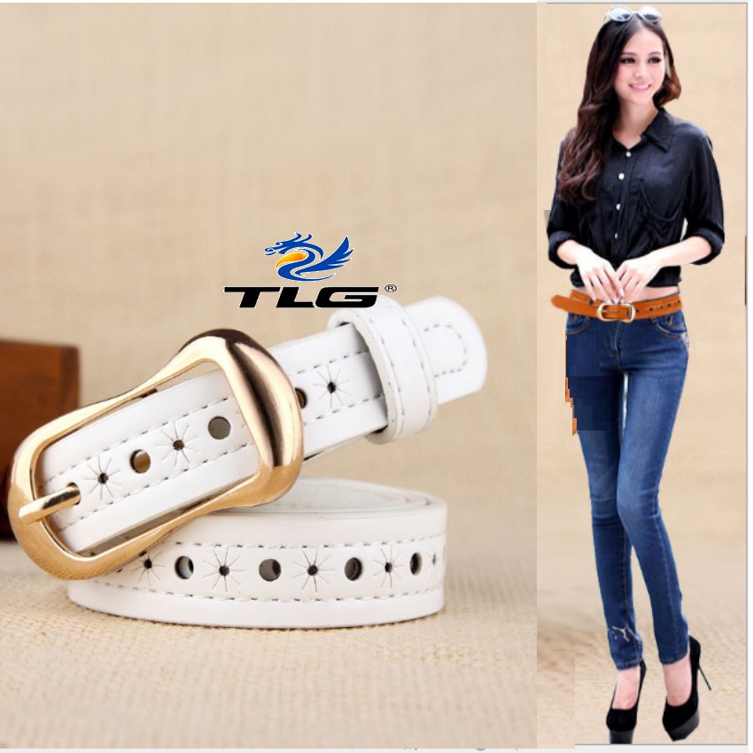 Thắt lưng nữ da dập họa tiết Đồ Da Thành Long TLG 921TL 6(trắng) [SKM] | BigBuy360 - bigbuy360.vn
