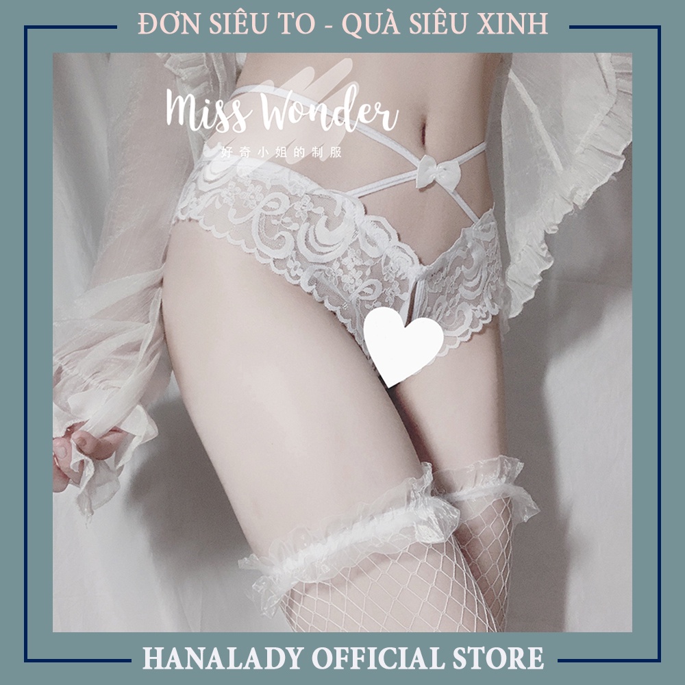 Quần lót lọt khe ren sexy, lọt khe hở đáy cột dây quyến rũ gợi cảm L016